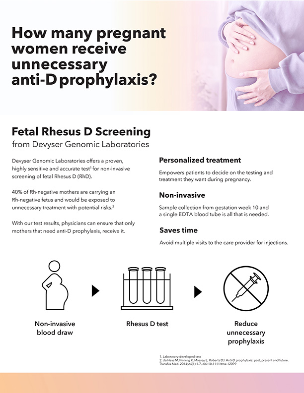 Flyer- Fetal Rhesus D screening
